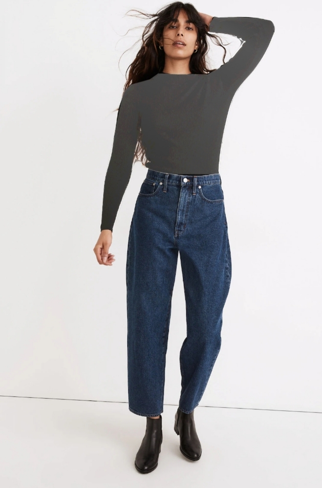 Madewell Blue Flare Wide Leg Jeans